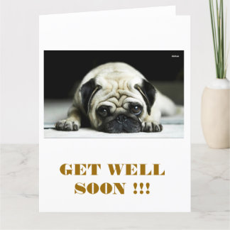 POE POE THE LITTLE PUG CARD