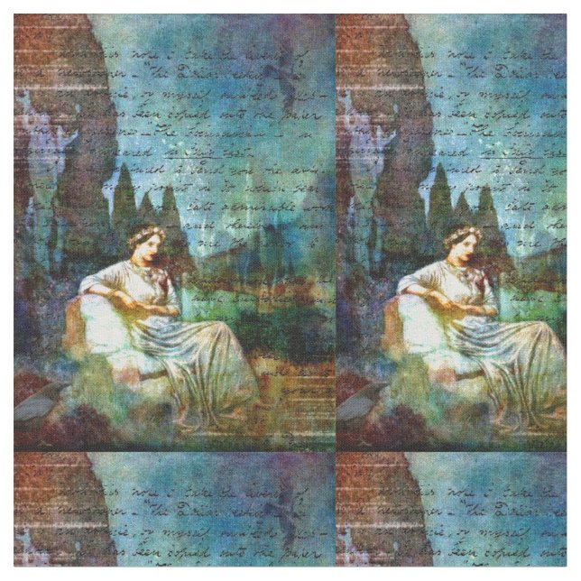 Poe Poetry Fabric (Close Up)