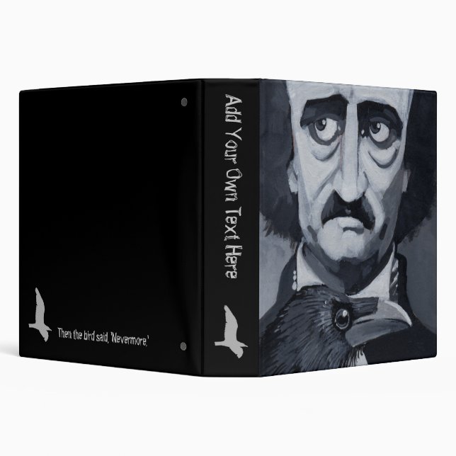 Poe Raven 1.5" Binder (Background)