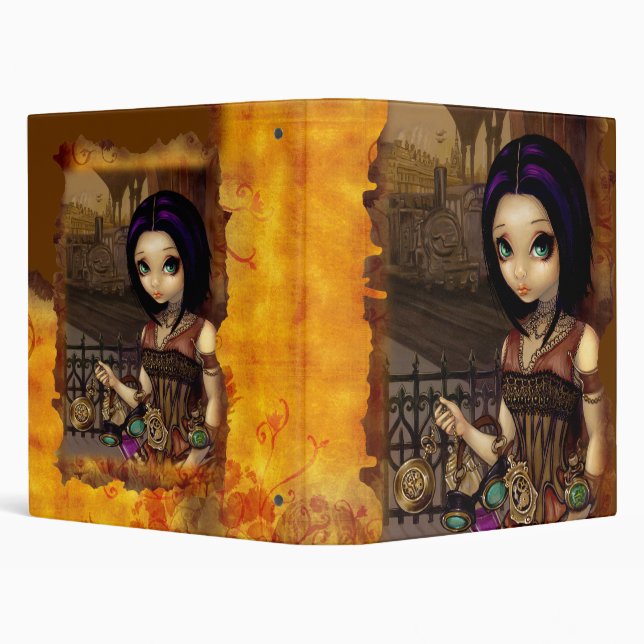 "Poe" steampunk fairy Binder (Background)