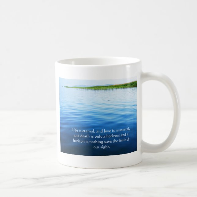 Poem About Death -  Inspirational Grieving Quote Coffee Mug (Right)