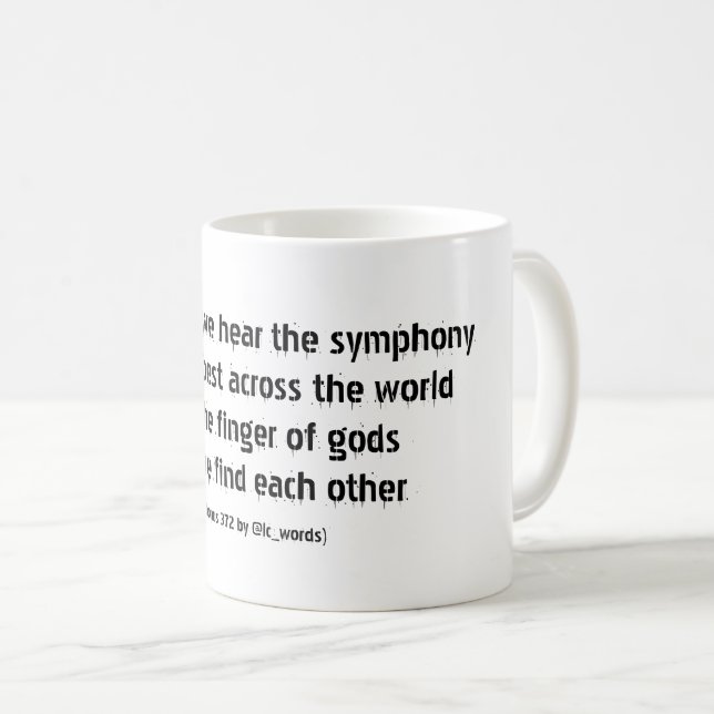 poem about life and love coffee mug | Zazzle