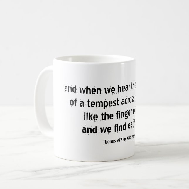 poem about life and love coffee mug (Front Left)