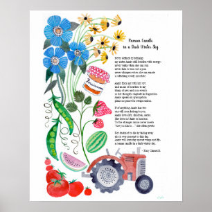Poem Art for Charity Poster