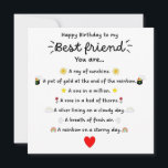 Poem Bestie Birthday Card<br><div class="desc">The Poem Bestie Birthday Card is a heartfelt and thoughtful way to celebrate your best friend's special day. This card is adorned with a beautifully crafted poem that expresses your deepest feelings and appreciation for your cherished friend. The poem within the card may capture the essence of your friendship, highlighting...</div>