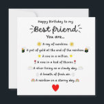 Poem Bestie Birthday Card<br><div class="desc">The Poem Bestie Birthday Card is a heartfelt and thoughtful way to celebrate your best friend's special day. This card is adorned with a beautifully crafted poem that expresses your deepest feelings and appreciation for your cherished friend. The poem within the card may capture the essence of your friendship, highlighting...</div>