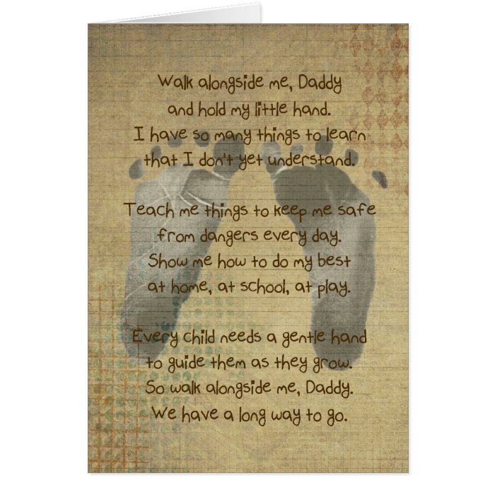 Poem for a Daddy Greeting Cards