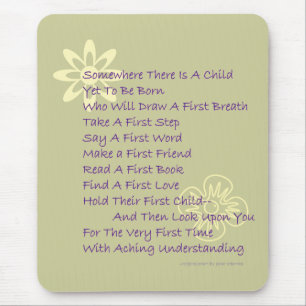 Poem for New Parents Mousepad