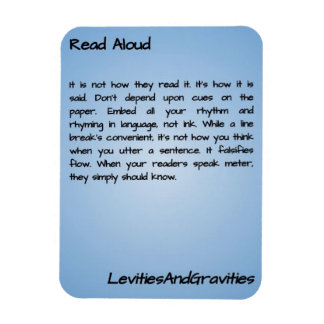 Poem Kitchen Magnet - Read Aloud