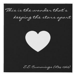 Poem lyrics canvas (10x10)