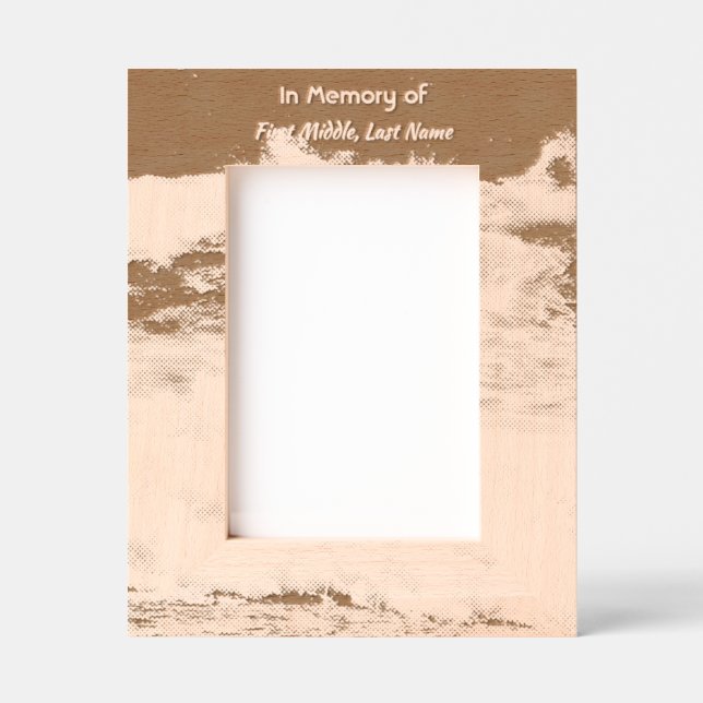Poem Memorial Keepsake Ocean Sea Beach Engraved Frames (Front)