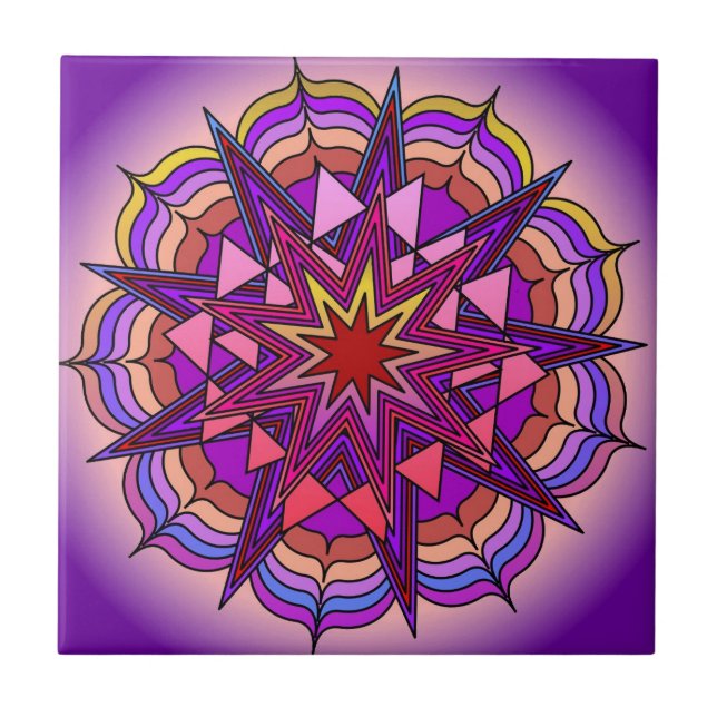 Poem of Light 19 Ceramic Tile (Front)