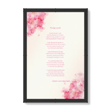 Poem On a Poster For Nursery or Child's Bedroom