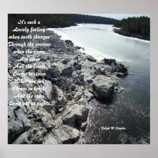 Poem posters-ralph w staples poster
