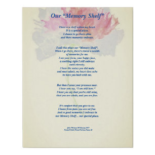 Poem: Special Memories Of A Pet, Faux Canvas FLS