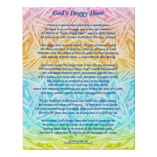 Poem: Special Memories Of A Pet, Poster Faux Canvas Print