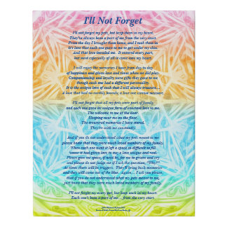 Poem: Special Memories Of Pets, POBY Poster Faux Canvas Print