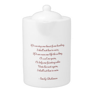 Poem Teapot