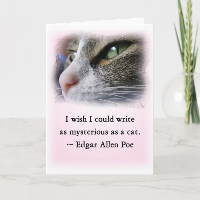 Poe's Cat Card (Front)