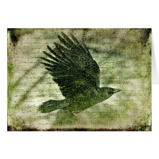 Poe's Grunge Raven Cards (Front Horizontal)