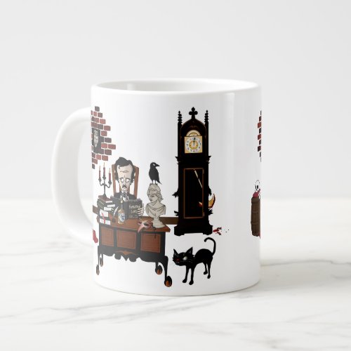 Poes Madness Large Coffee Mug