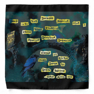 Poe's Raven Bandana