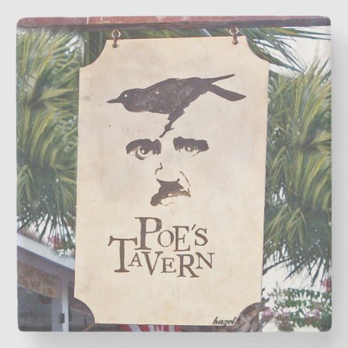 Poes Tavern Sullivans Island Charleston Stone Coaster