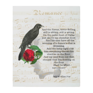 Poe's The Raven Collage Art
