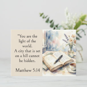 Poet Aesthetic, Matthew 5:14 Bible Verse, Whimsy Invitation