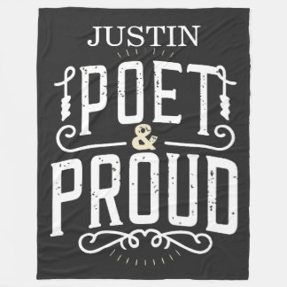 Poet and Proud Fleece Blanket