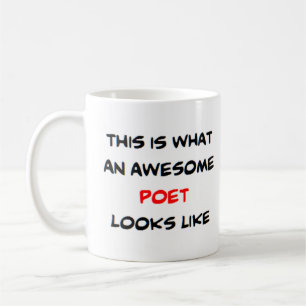 poet, awesome coffee mug