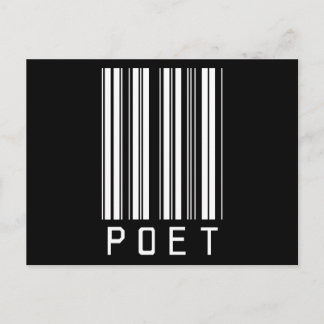 Poet Bar Code Postcard