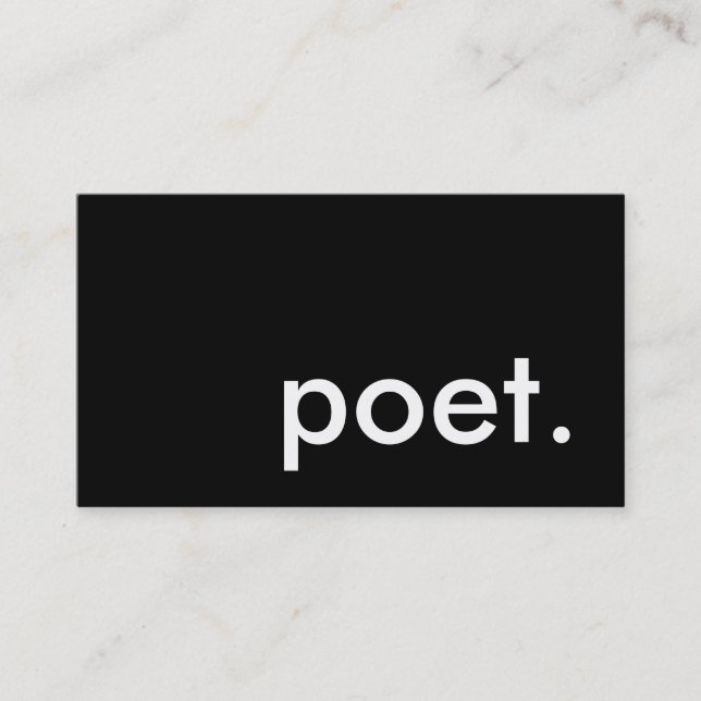 poet business card (Front)