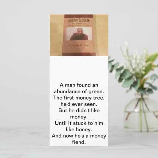 Poet Caldwell Lee Limerick Card (Standing Front)