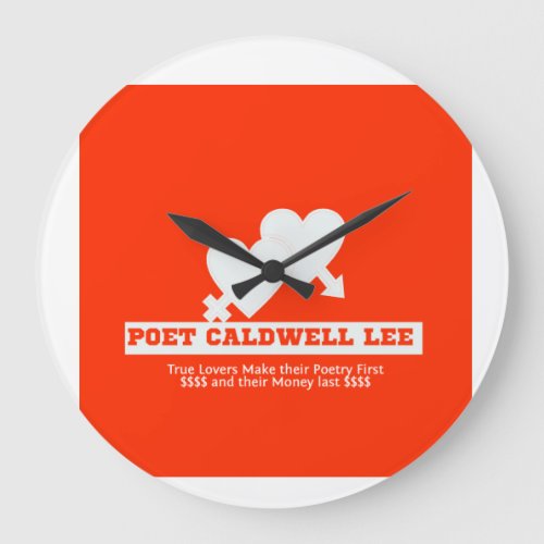 Poet Caldwell Lee Products Large Clock