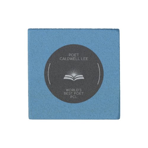 Poet Caldwell Lee Products Stone Magnet