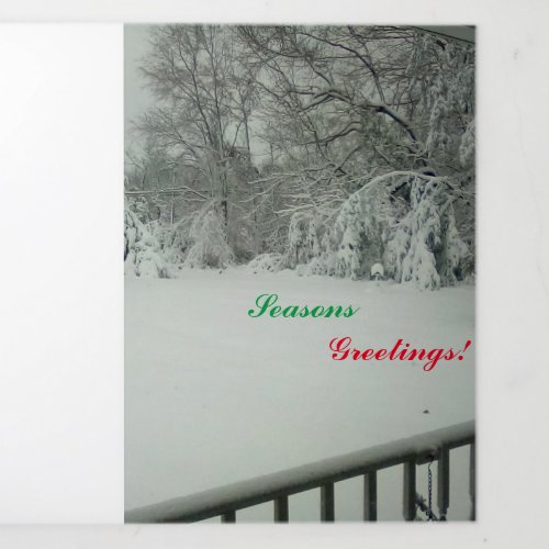 Poet Caldwell Lee Products Tri_Fold Holiday Card