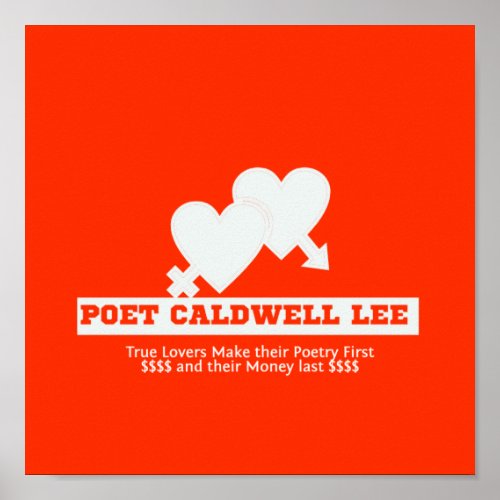 Poet Caldwell Lee Value Poster Paper Matte