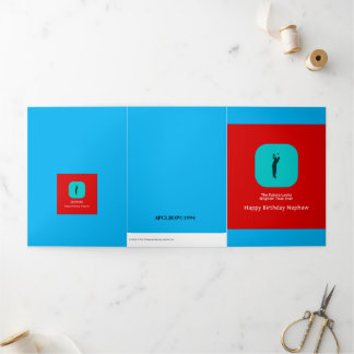 Poet Calwell Lee Birthday Tri-Fold Holiday Card