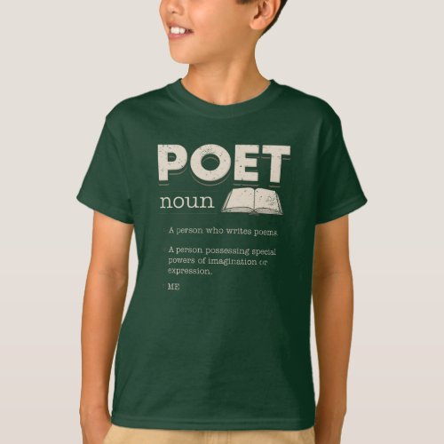 Poet Definition Funny Laureate Novelty Gag T_Shirt
