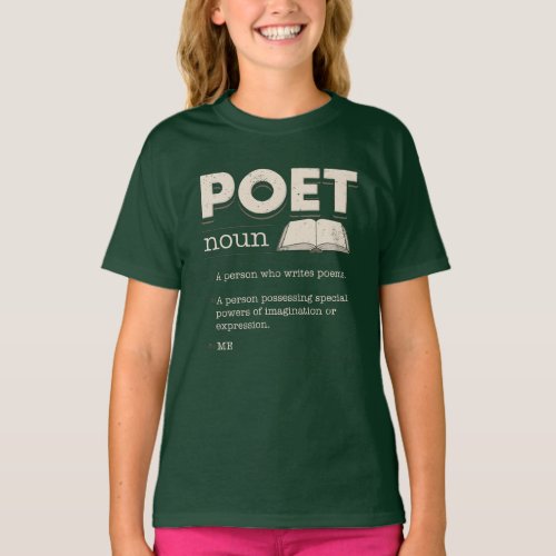 Poet Definition Funny Laureate Novelty T_Shirt