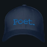Poet. Embroidered Baseball Hat<br><div class="desc">The "Poet Embroidered Baseball Hat" is a stylish and minimalist accessory, perfect for lovers of poetry and creative expression. Featuring the word "Poet" elegantly embroidered on the front, this hat is a subtle way to showcase your literary passion. Made from durable materials, it offers both comfort and longevity, with an...</div>