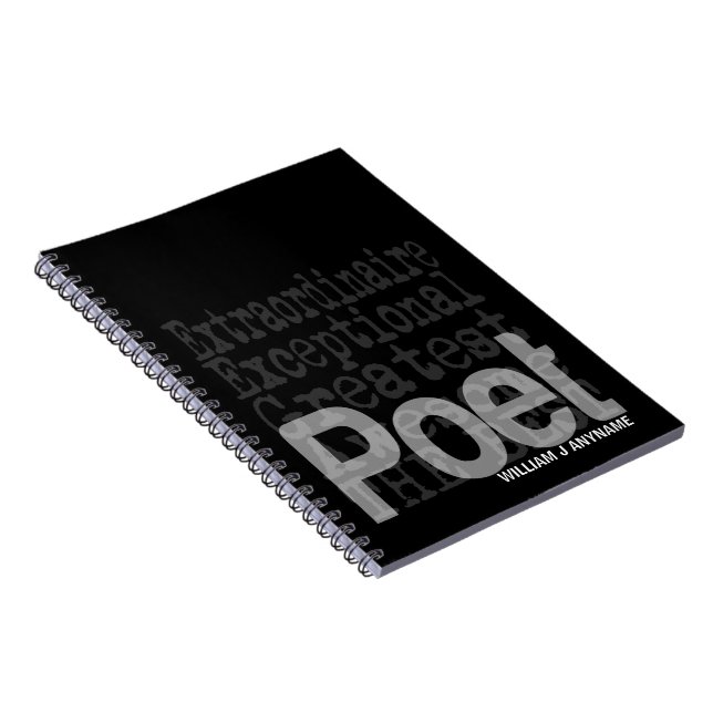 Poet Extraordinaire CUSTOM Notebook (Right Side)