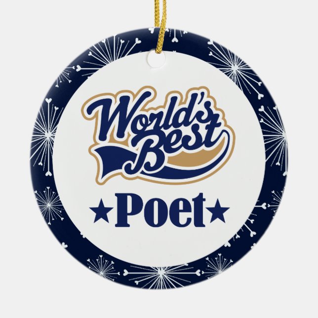 Poet Gift Ornament (Front)