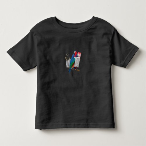 Poet parrot toddler t_shirt