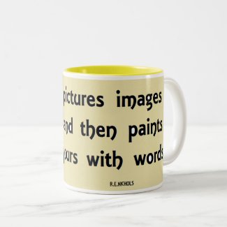 Poet Pictures Two-Tone Coffee Mug