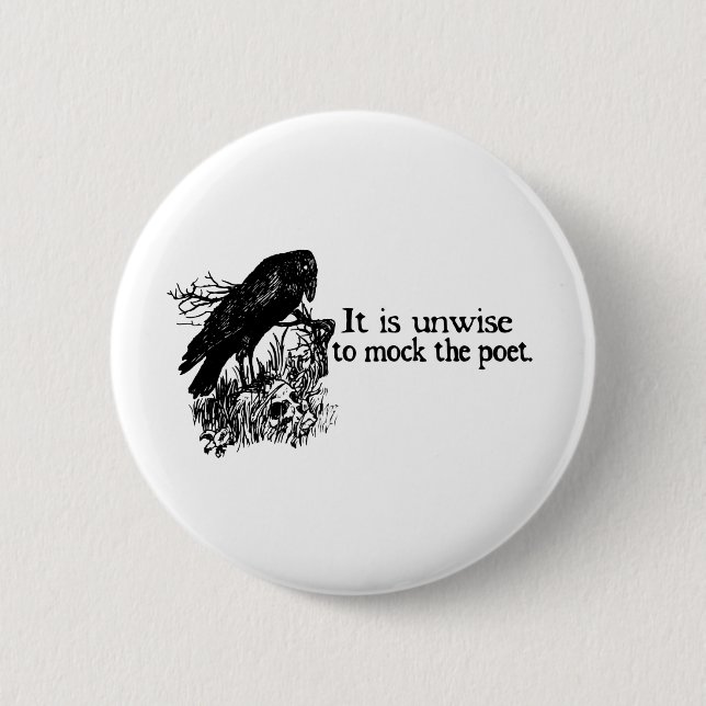 Poet Pinback Button (Front)