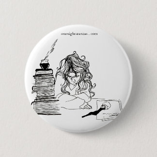 Poetgirl pin. button