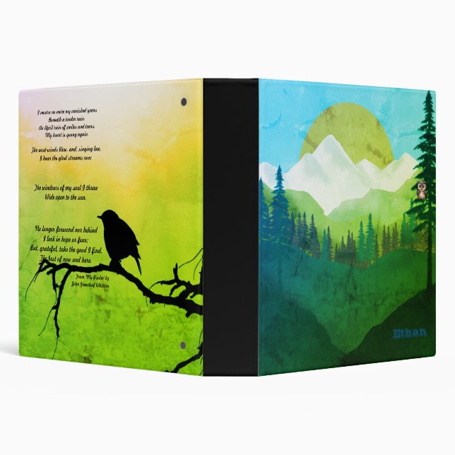 Poetic Birds In The Forest Binder (Background)