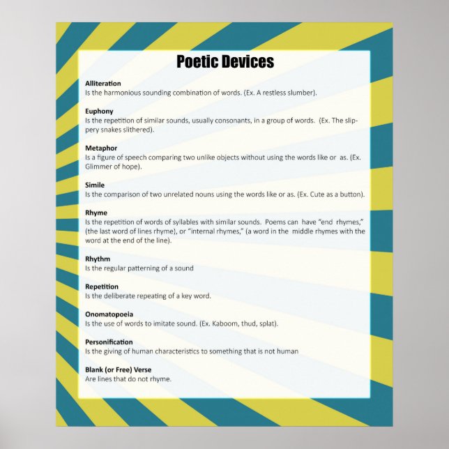 Poetic Devices Poster *UPDATED* (Front)